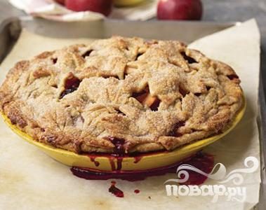 Рецепт Осенний яблочный пирог с ежевикой