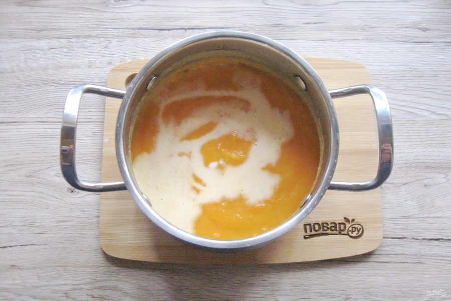 Суп из тыквы с беконом