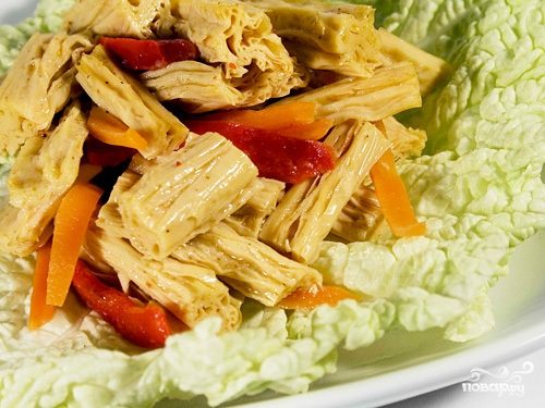 Рецепт Салат из сушеной спаржи
