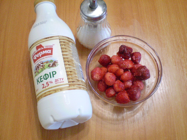 Рецепт Кефир с ягодами