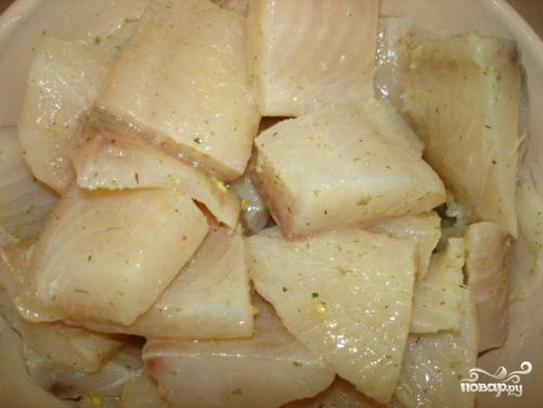 Рецепт Шашлык из рыбы на шпажках