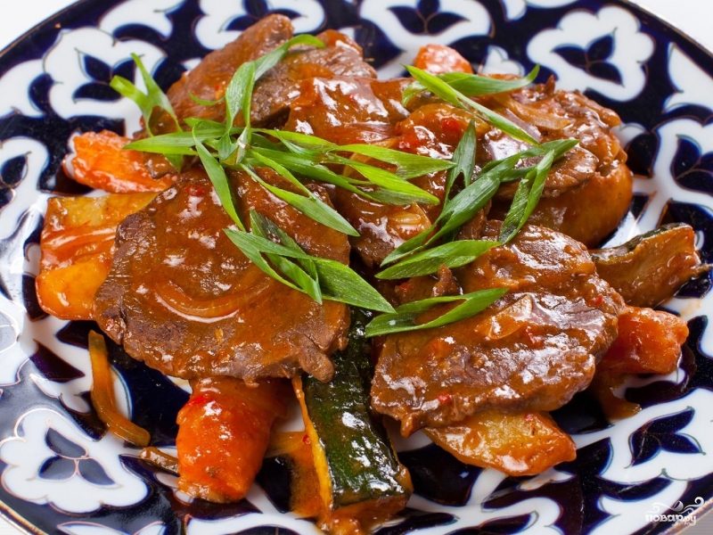 Рецепт Мясо по-уйгурски