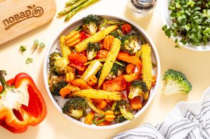 Овощи гриль в аэрогриле