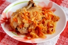 Курица с квашеной капустой