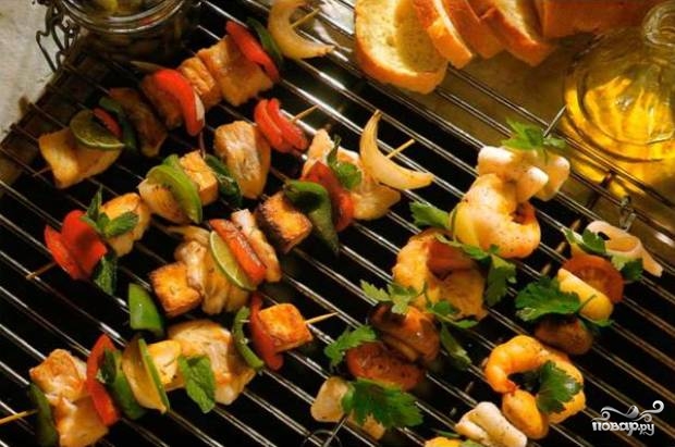 Рецепт Шашлык из палтуса