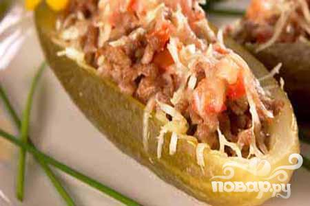 Рецепт Фаршированные мясом огурцы