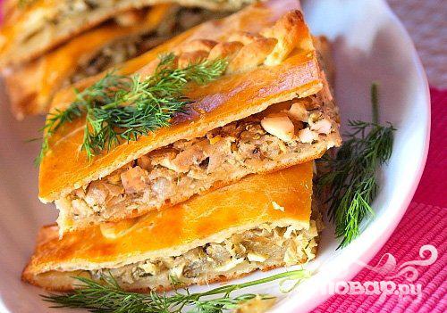 Рецепт Пироги с лососем и овощами