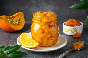 Варенье из тыквы с апельсином и курагой
