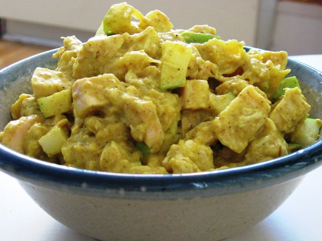 Рецепт Куриный салат с манго