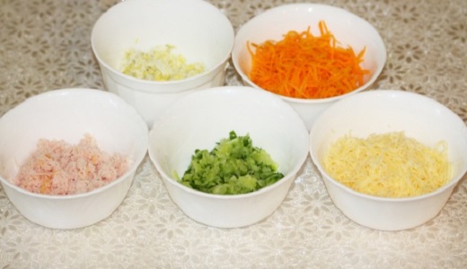 Рецепт Лаваш с корейской морковкой и крабовыми палочками