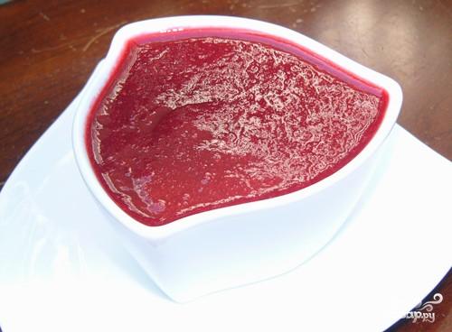 Рецепт Язык под ягодным соусом