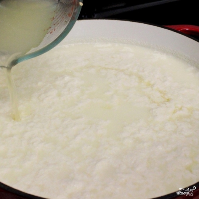 Рецепт Домашний творог из молока