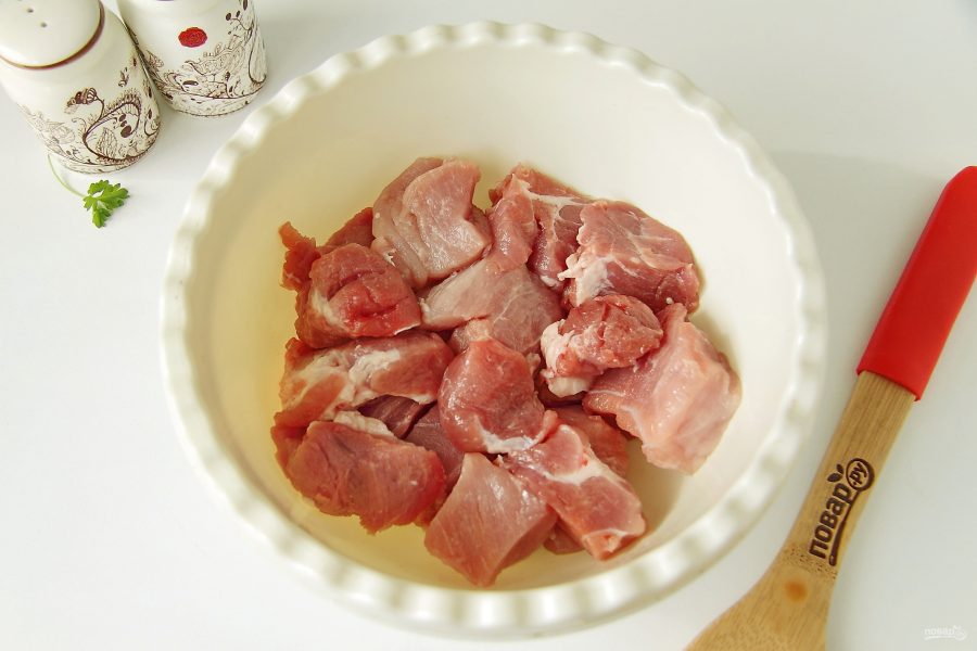 Шашлык из свинины с томатной пастой