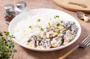 Сморчки в сметане