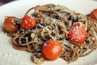  Спагетти с черри, баклажанами и пророщенной фасолью