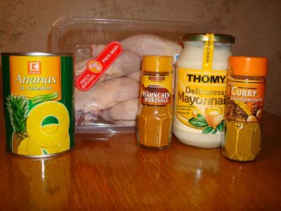 Рецепт Курица с ананасами в духовке