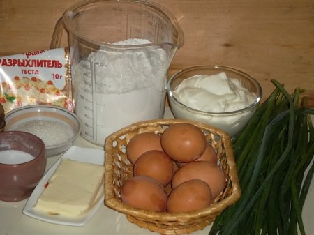 Рецепт Пирог с яйцом и зеленью