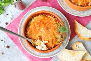 Жульен с курицей и лисичками