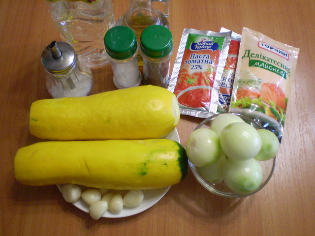 Рецепт Вкусная кабачковая икра с майонезом на зиму