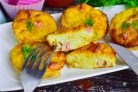 Кабачковые кексы с колбасой