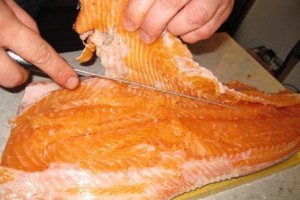 Рецепт Шашлык из рыбы на решетке