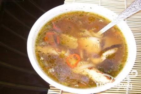 Рецепт Куриный суп с рисовой лапшой