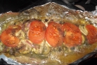 Кабачки с рыбой в духовке
