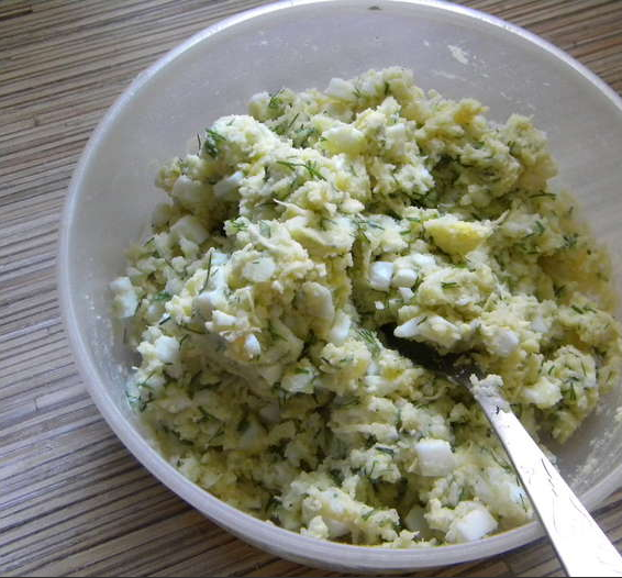 Рецепт Вареники с сыром и зеленью