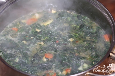 Суп из крапивы с брынзой