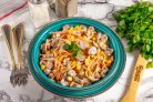 Салат с куриным сердцем