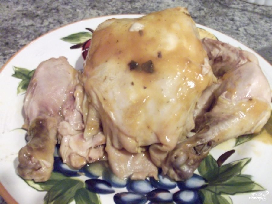 Рецепт Цыпленок с грибами и сыром Моцарелла