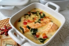 Сырный суп с лососем