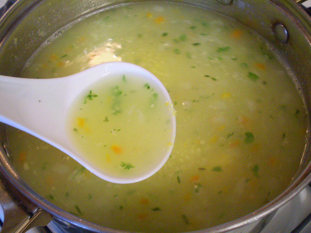 Суп из кукурузной крупы
