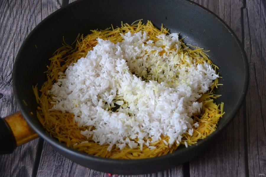 Рис с вермишелью по турецки рецепт с фото на сковороде