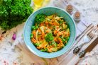 Салат с жареным луком и морковью