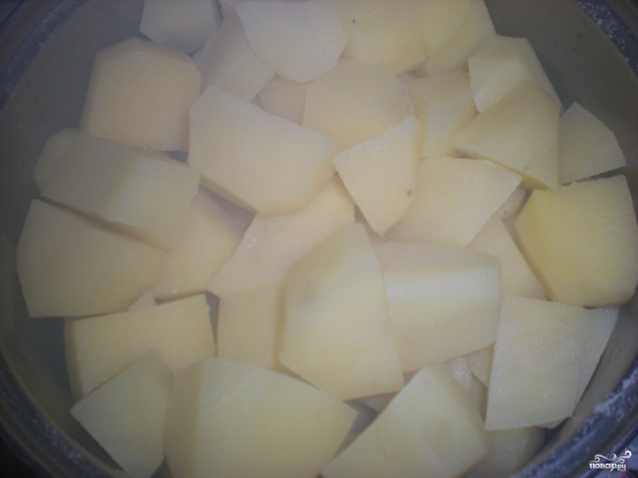 Картофельное пюре без масла. Как понять что картошка сварилась нарезанная.