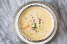 Cырный суп с семгой