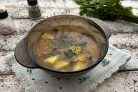 Постный гороховый суп с шампиньонами