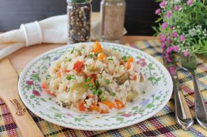 Баклажаны с рисом в мультиварке