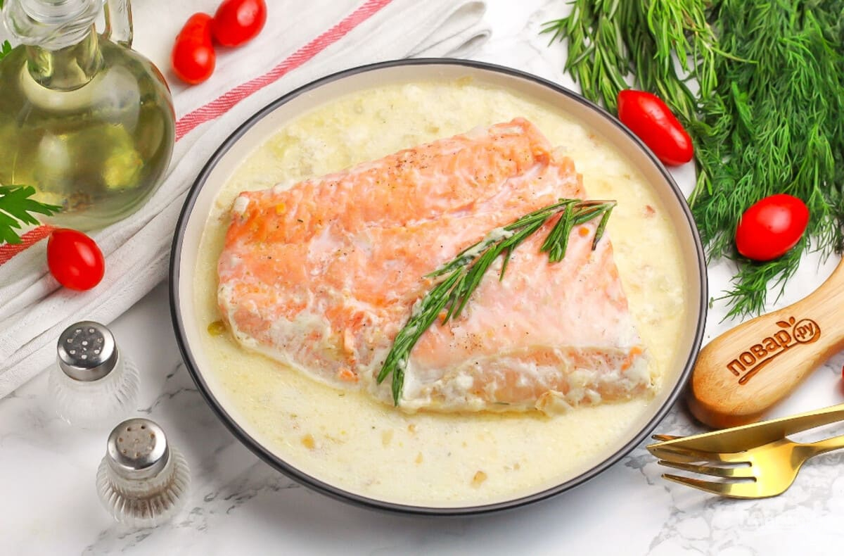 Запеченный лосось