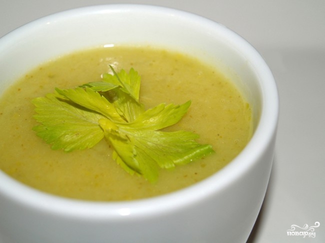 Рецепт Диетический суп из сельдерея