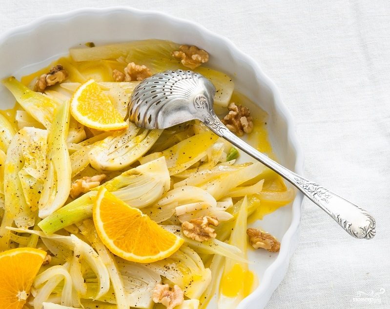 Рецепт Салат с фенхелем и апельсином