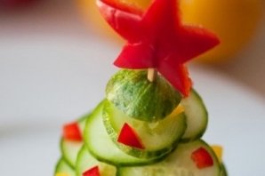 Елочка из овощей