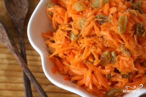 Рецепт Морковь с изюмом