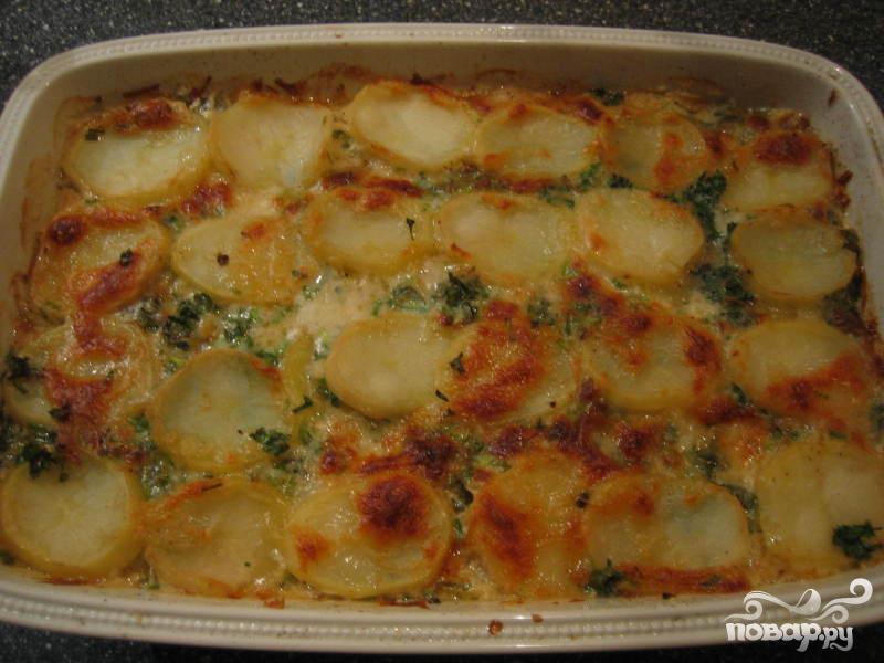 Рецепт Картофель с плавленым сыром