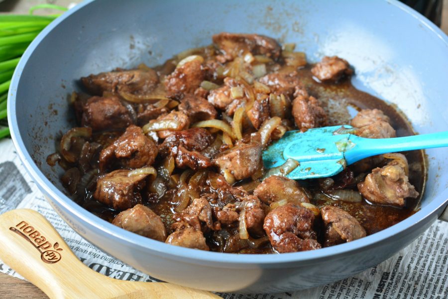 Рецепт приготовления вкусной куриной печени на сковороде