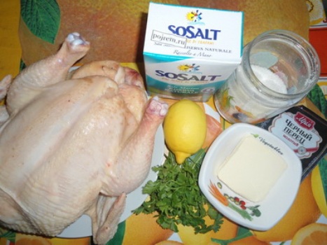 Рецепт Курица в рукаве для запекания
