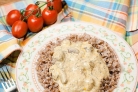 Куриные сердечки в сливочном соусе