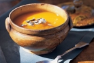 Тыквенный суп с каштанами
