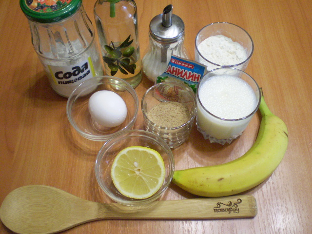 Рецепт Гречневые оладьи с бананом